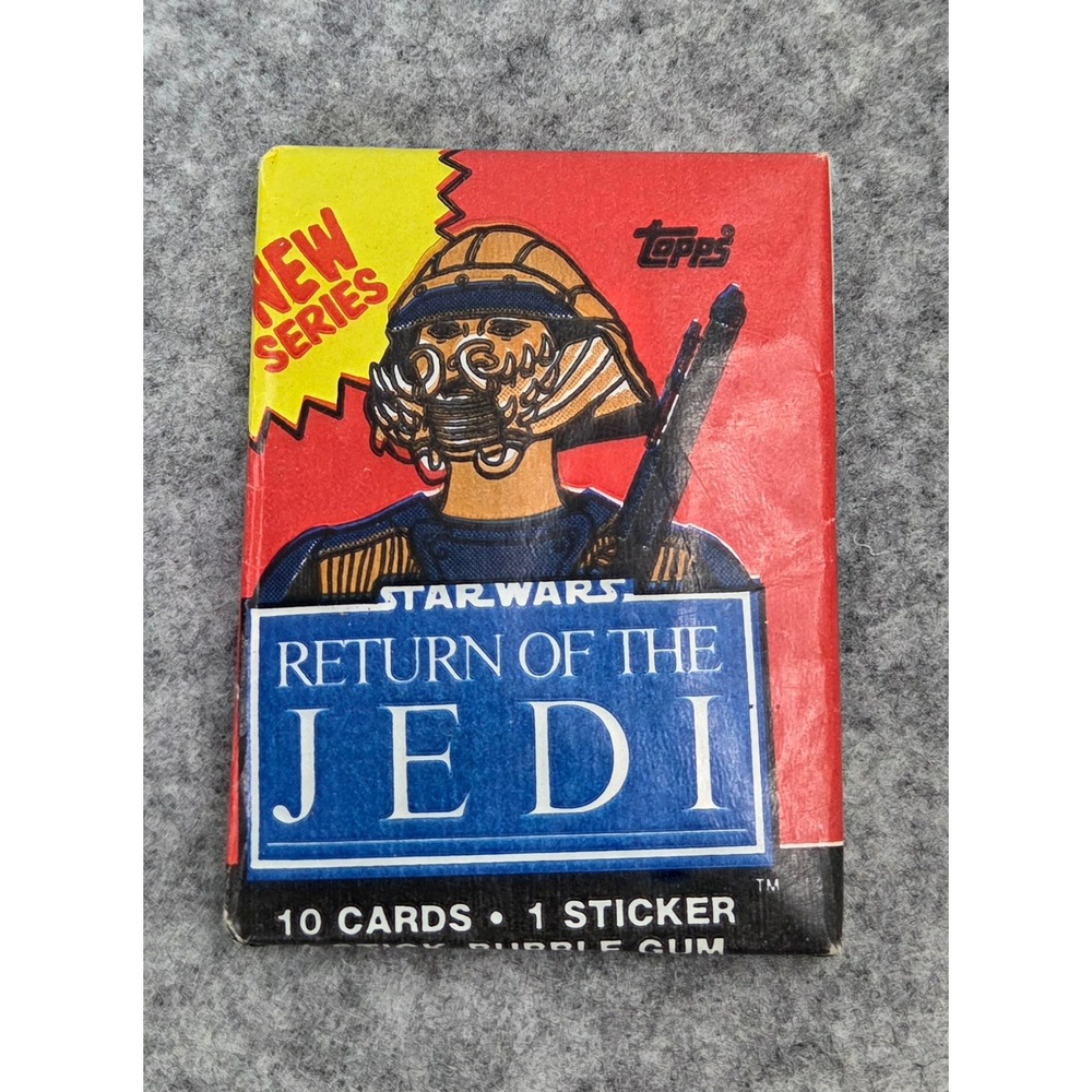 1983 Topps Star Wars Return of the Jedi Wax Pack Sealed 10 Cards 1 Sticker New